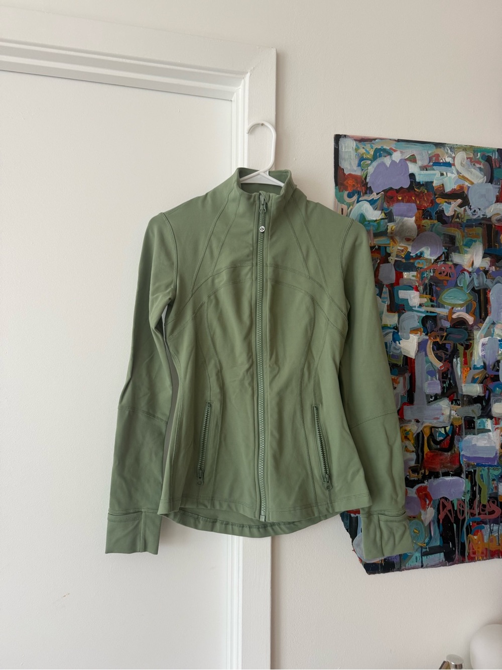 Lululemon Define Olive Green Zip-Front Jacket